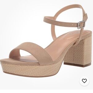 Bandolino Women's Pennie Heeled Sandal, Medium Natural, 7